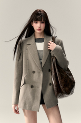 Rivet Decor Wool Jacket